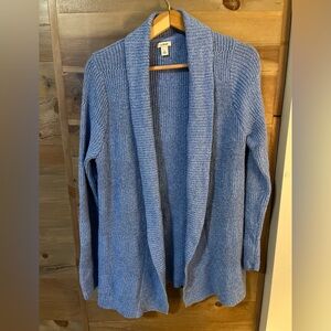 L.L. Bean Heather Blue Cardigan Sweater